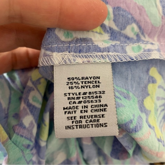 Escape By Habitat Tiered Maxi Dress Womens M Tropical Floral Resort Rayon Tencel - Picture 11 of 17